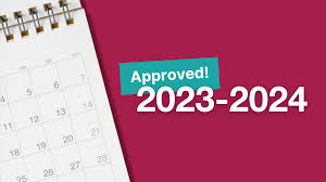 un calendario dell'anno scolastico 2023/2024