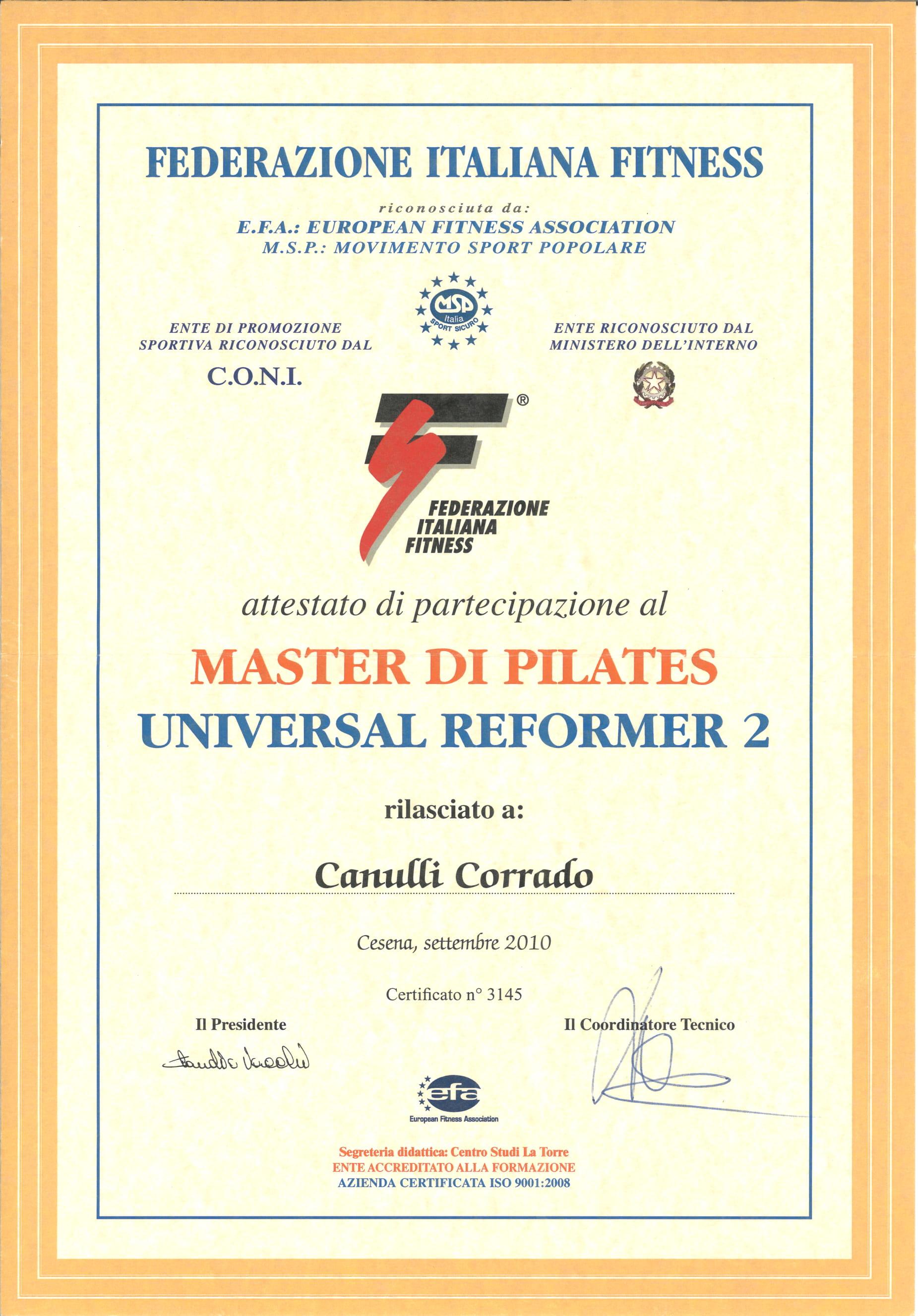 Master di utilizzo del Reformer con Lisa Lapomarda